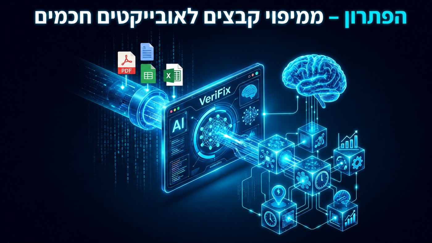 מיפוי קבצים לאובייקטים חכמים — Excel, PDF ומסמכים הופכים אוטומטית לנכסים מנוהלים במערכת